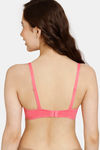 Rosaline Padded Wired 3/4th Coverage T-Shirt Bra - Pink Lemonade — thumbnail 2